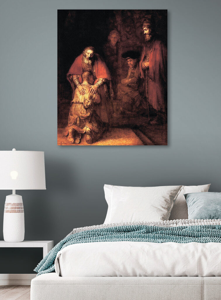 A painting of a group of people A painting of a group of people