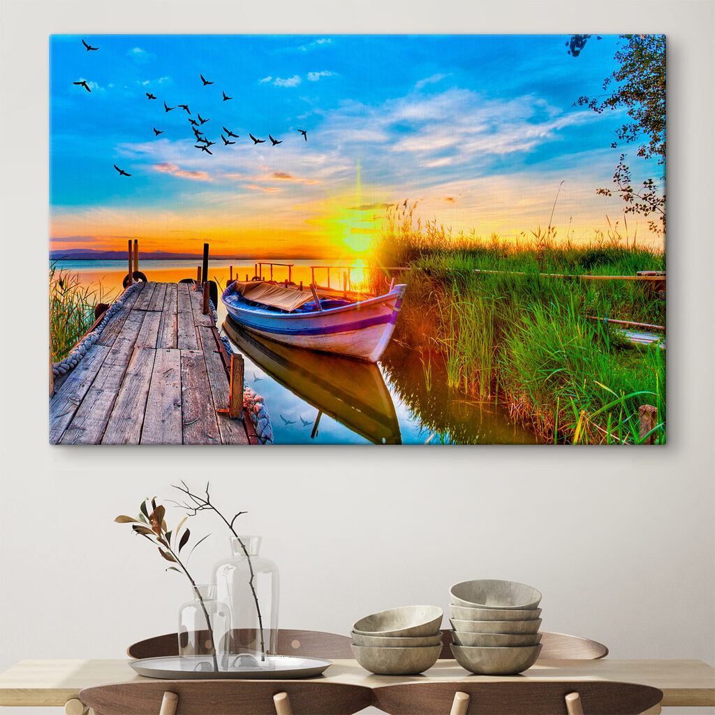 A boat on the water
