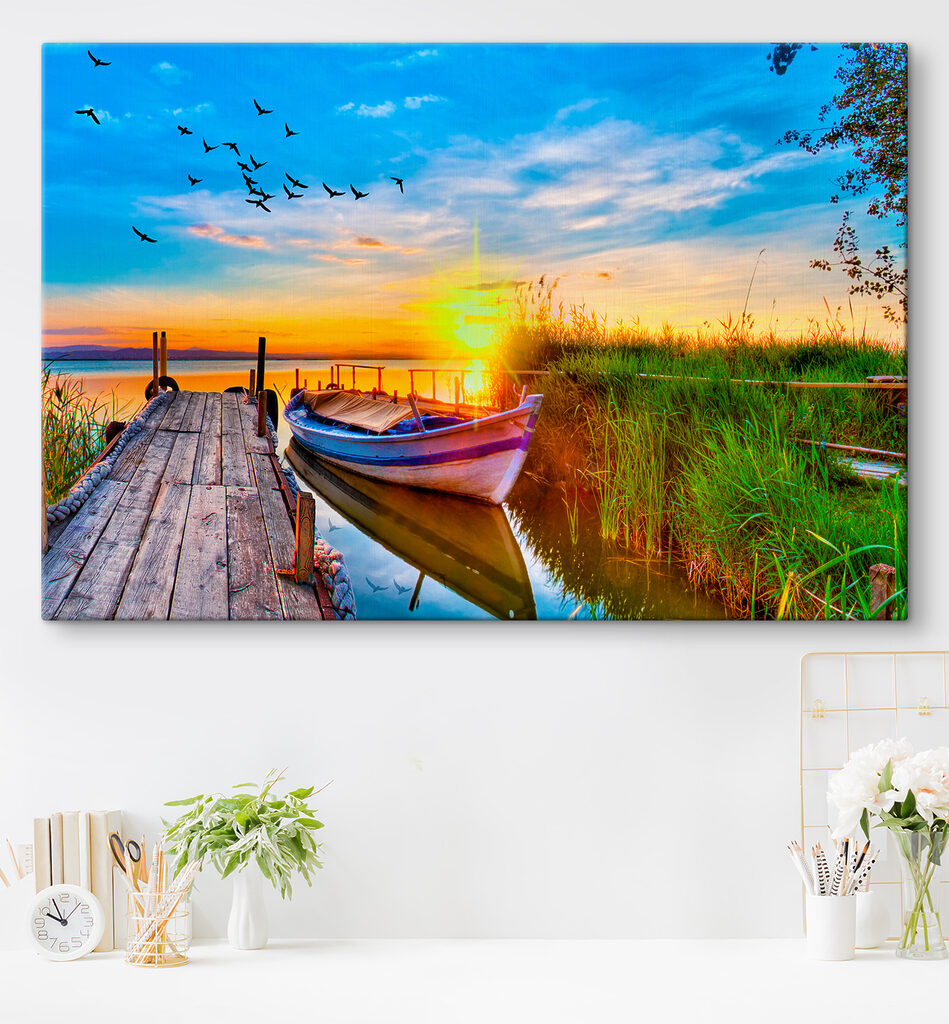 A boat on the water