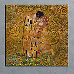 Tablouri O pictură a unui bărbat și a unei femei care se sărută