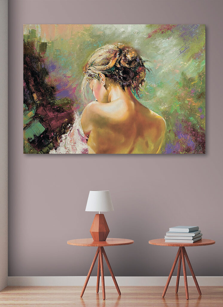 A painting of a woman A painting of a woman