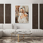 Tablouri O pictură a unei femei care ține o ceașcă