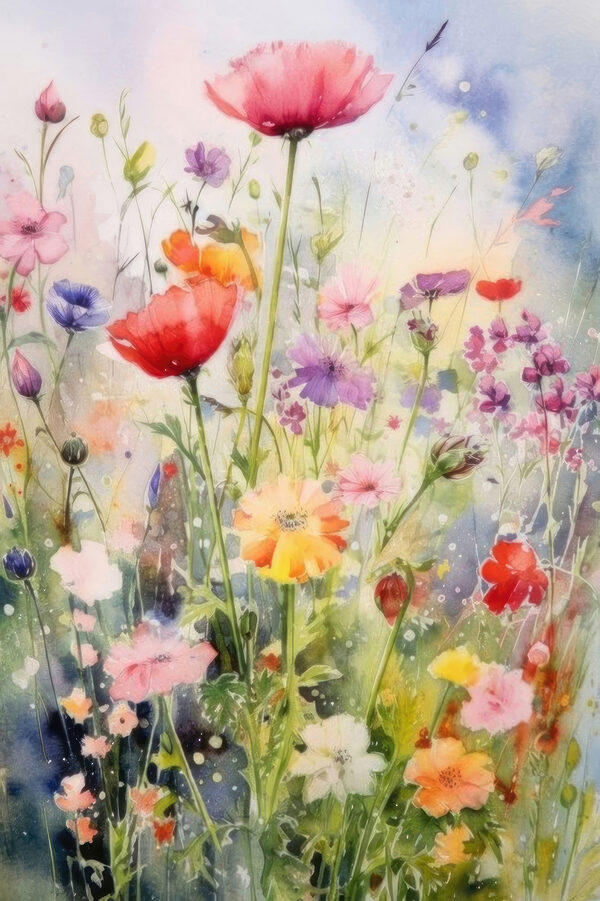 O pictură de flori într-un câmp s33672p 600x901 - O pictură de flori într-un câmp