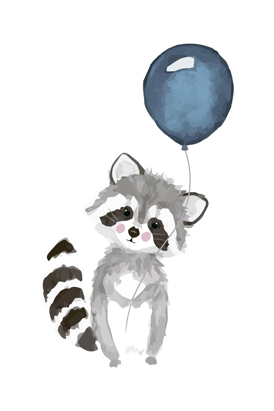 Un raton care ține un balon