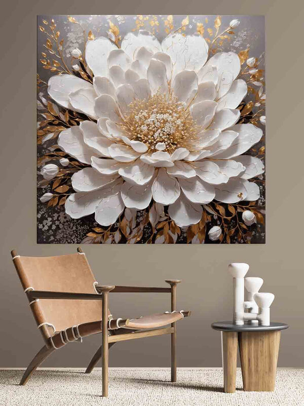 Elegant white bloom with delicate details