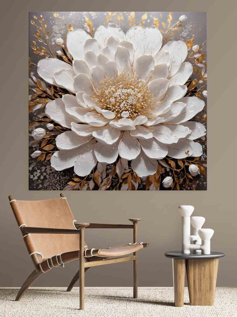 Elegant white bloom with delicate details