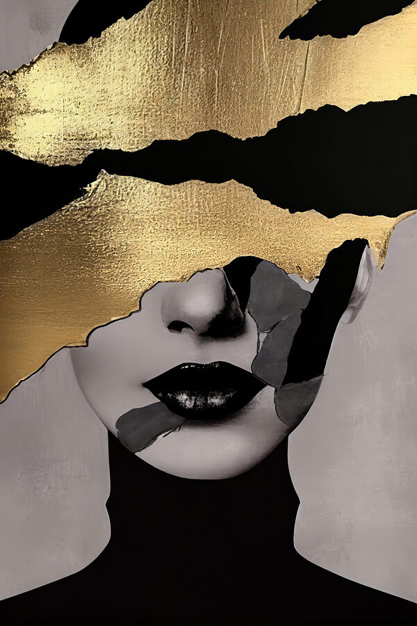 Shattered Elegance in Monochrome and Metallic Shattered Elegance in Monochrome and Metallic