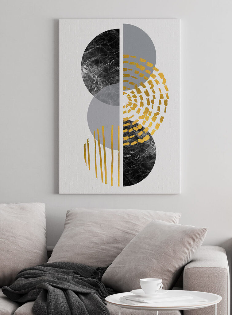 Abstract marble and metallic textures