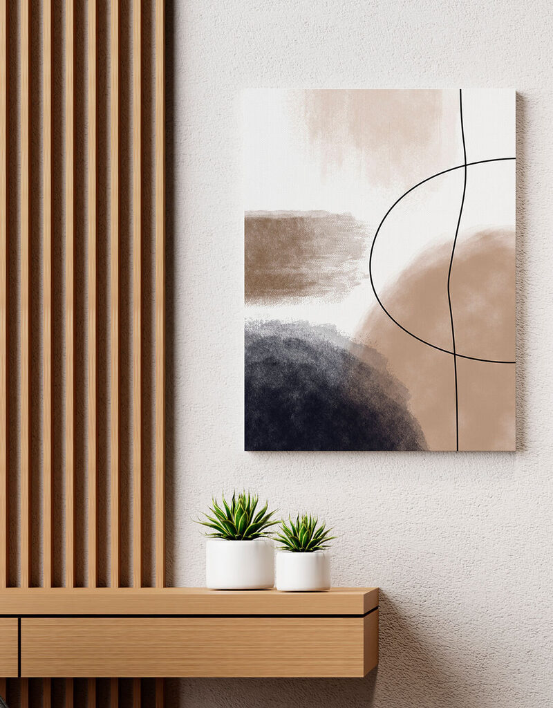 Abstract shapes in muted tones