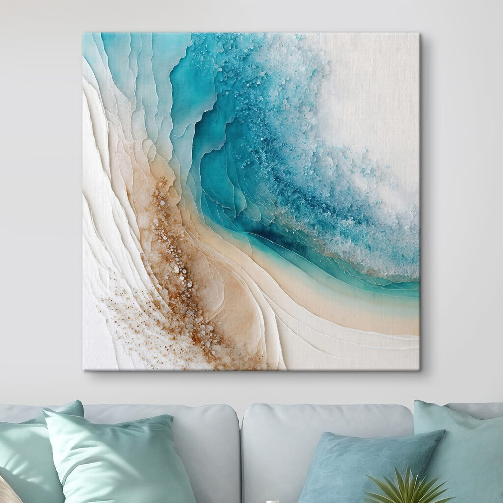 A blue and white watercolor painting A blue and white watercolor painting