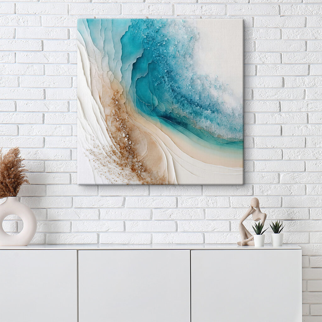 A blue and white watercolor painting A blue and white watercolor painting