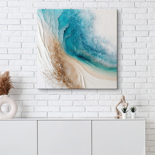 A blue and white watercolor painting A blue and white watercolor painting