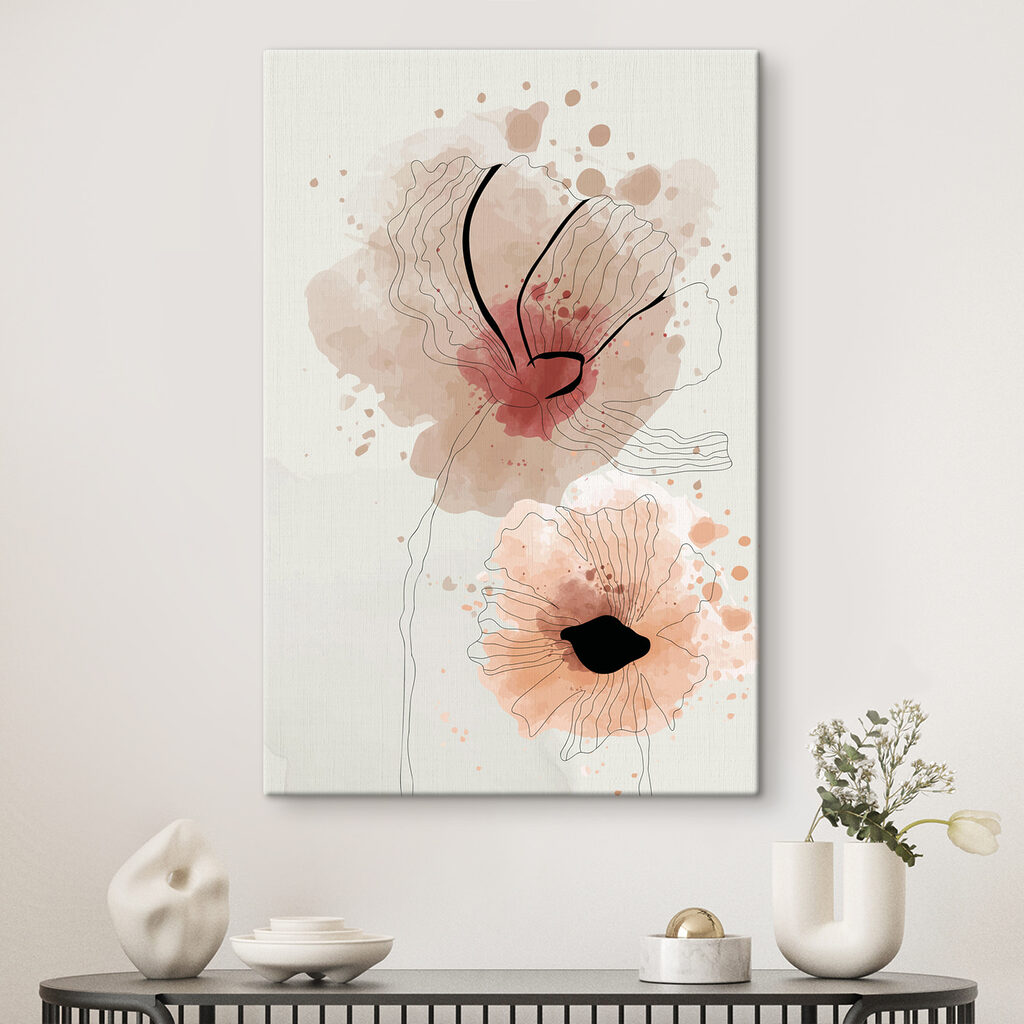 Soft blooms in gentle watercolor hues