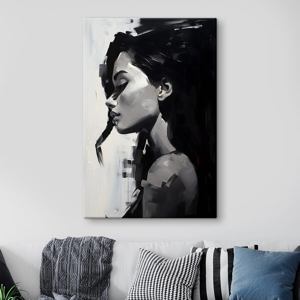 A painting of a woman