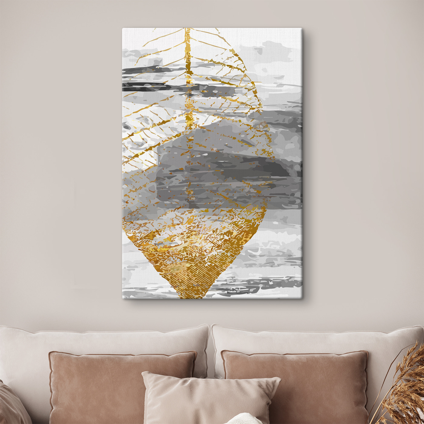 Shimmering swirl in abstract hues