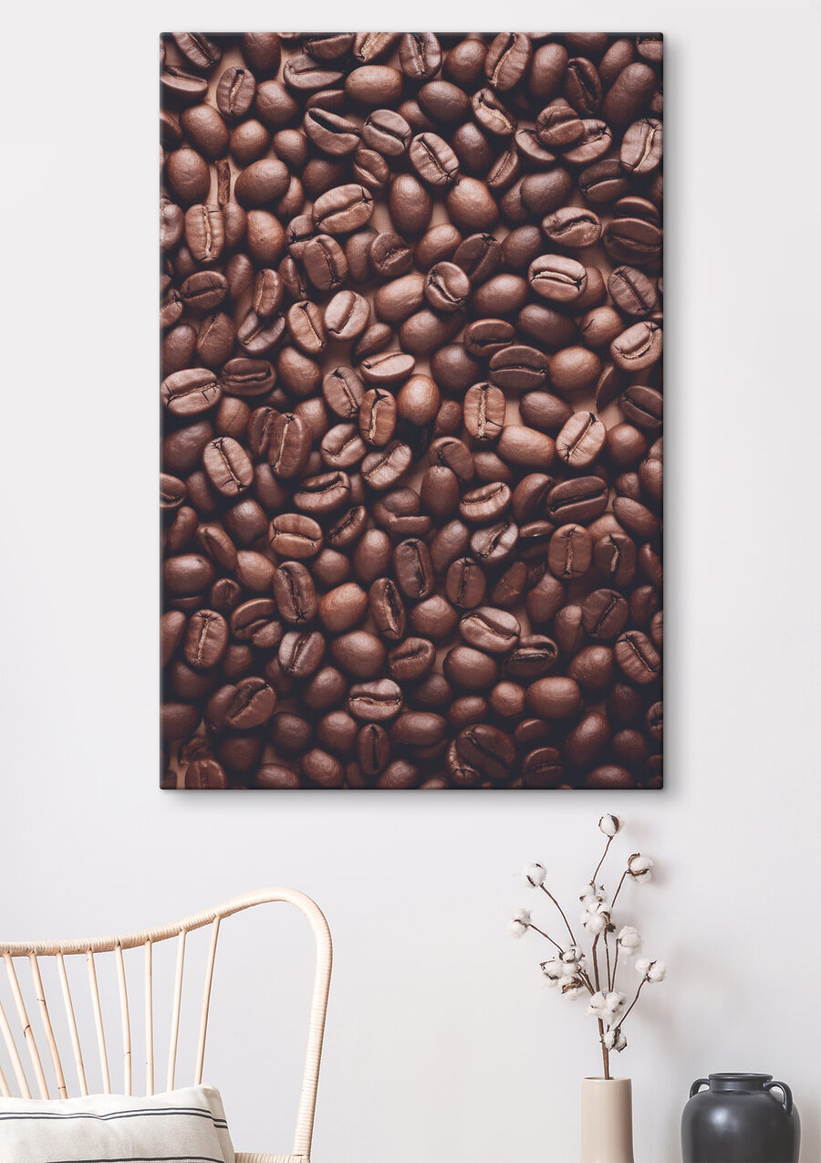 O grămadă de boabe de cafea