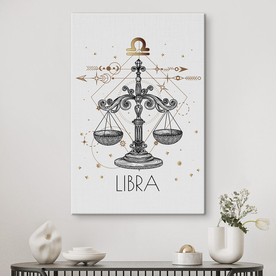 Un desen de un semn zodiacal libra