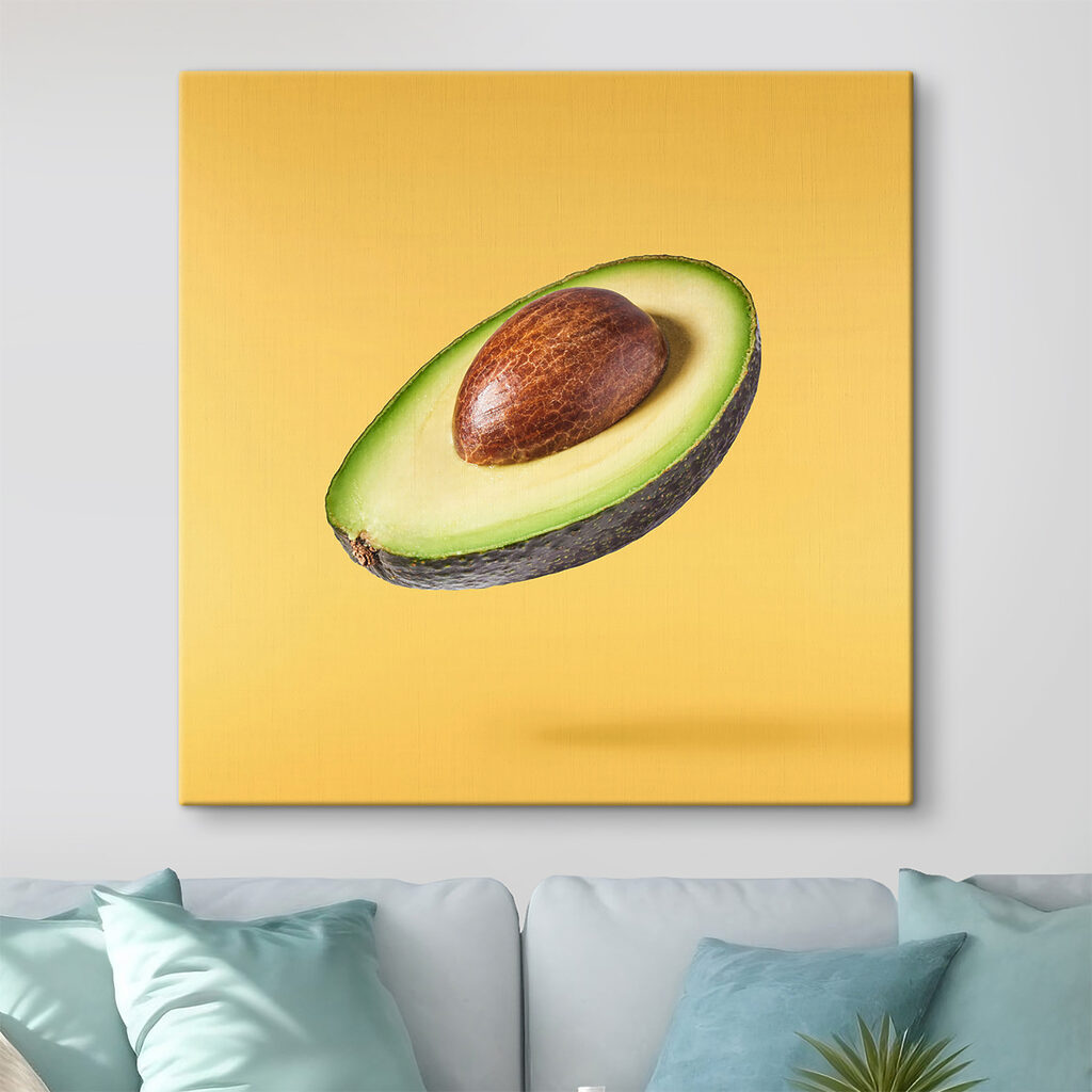 An avocado cut in half An avocado cut in half
