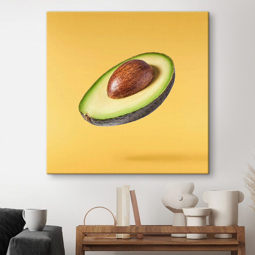 An avocado cut in half An avocado cut in half