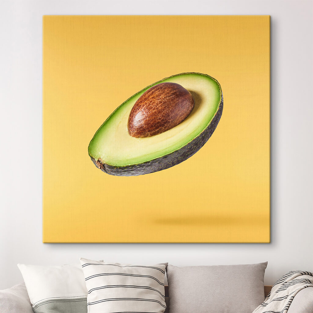 An avocado cut in half An avocado cut in half