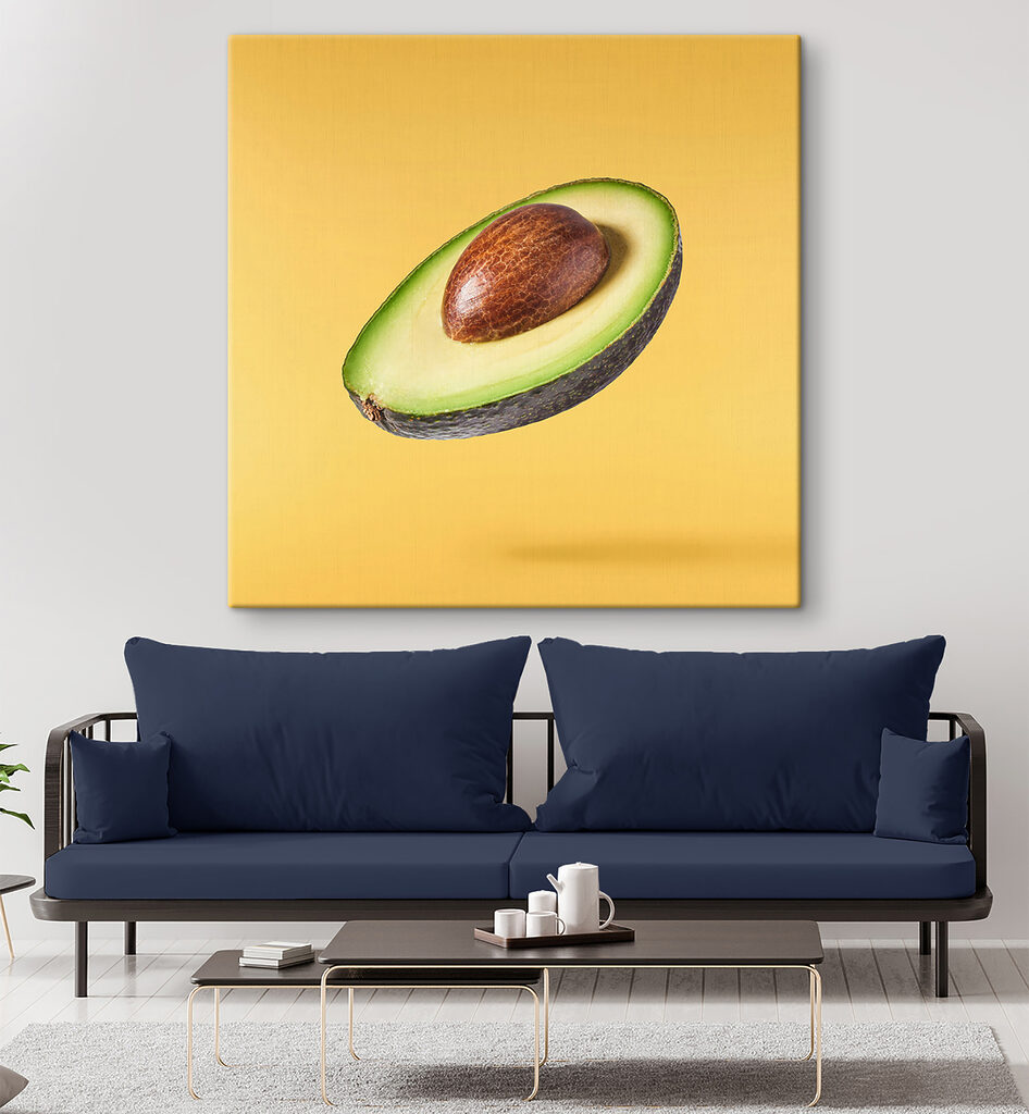 An avocado cut in half An avocado cut in half