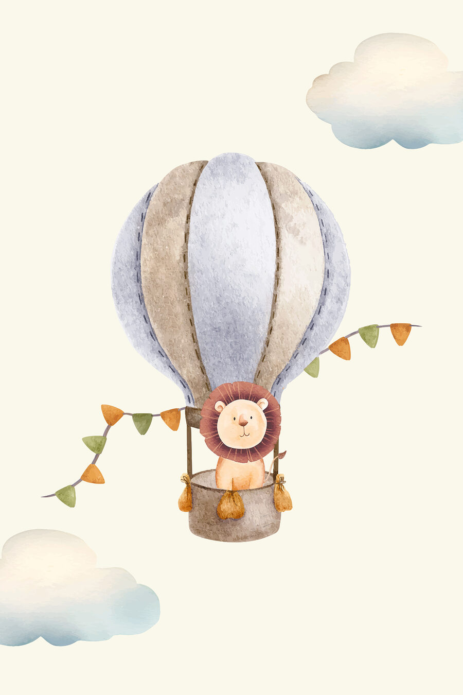 Tablouri Un leu într-un balon cu aer cald - imagine 7