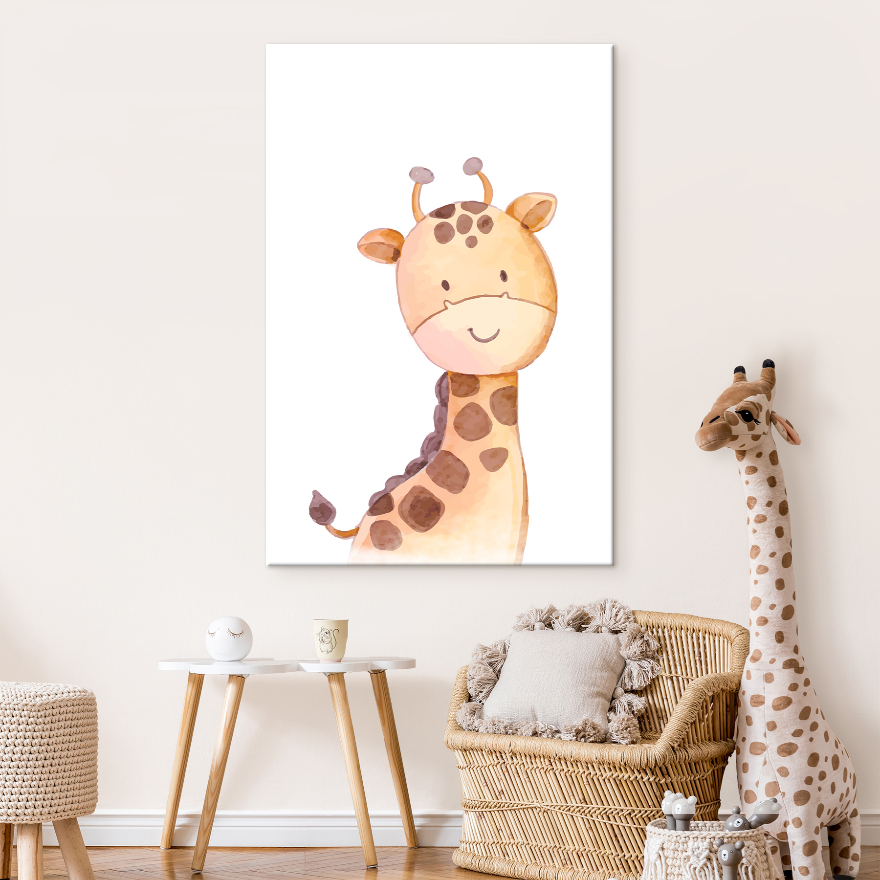 A giraffe with a white background A giraffe with a white background
