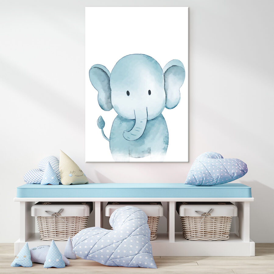 Tablouri Un desen animat cu un elefant