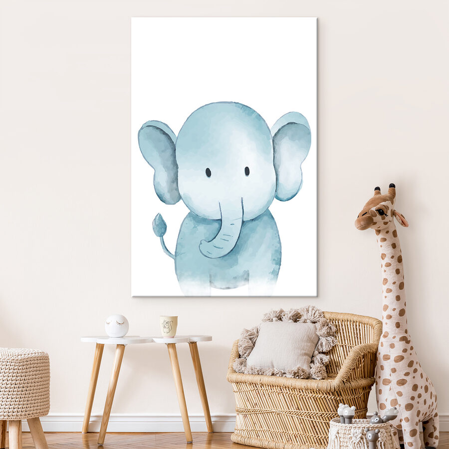 Tablouri Un desen animat cu un elefant - imagine 2