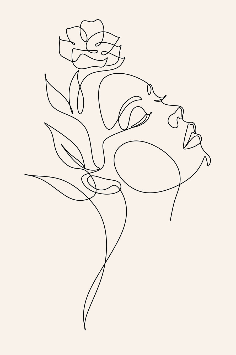 Tablouri Un desen al unei femei’s face - imagine 12