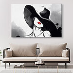 Tablouri O femeie care poartă o pălărie