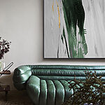 Tablouri Lovituri de smarald pe pânză texturată