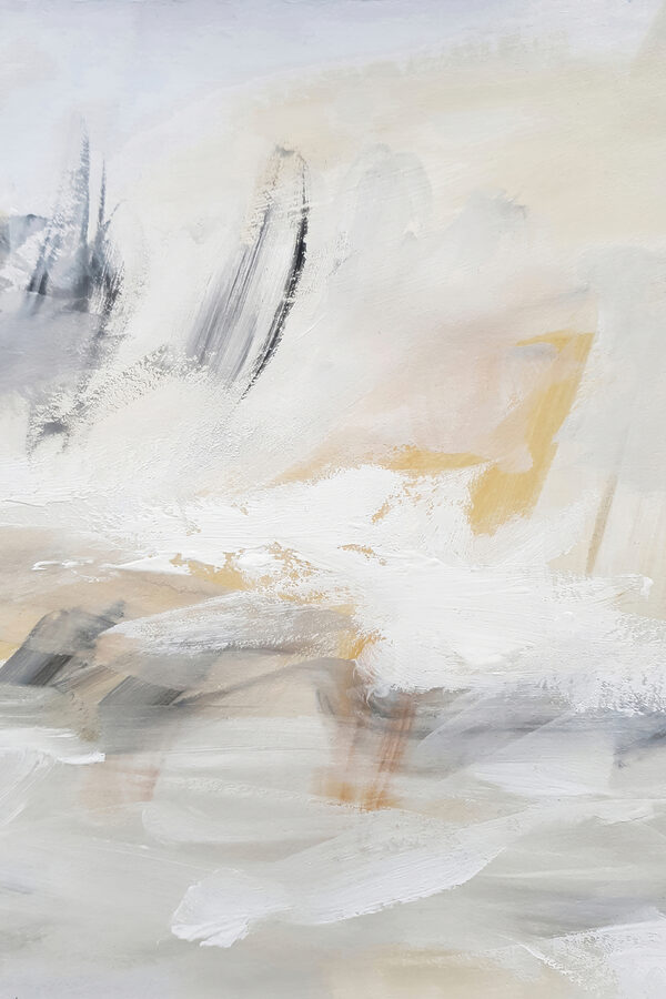 O artă abstractă albă și gri O artă abstractă albă și gri