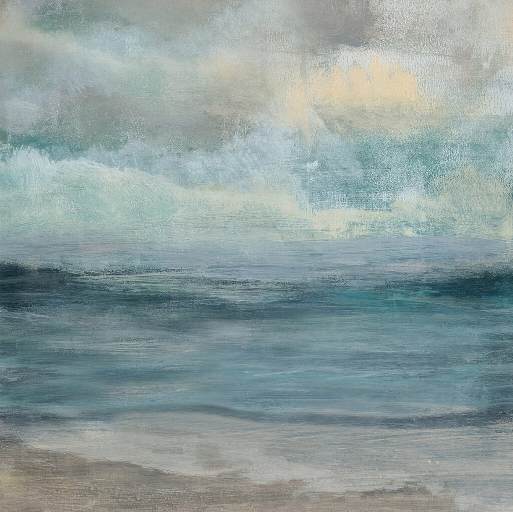 A water and sand with waves