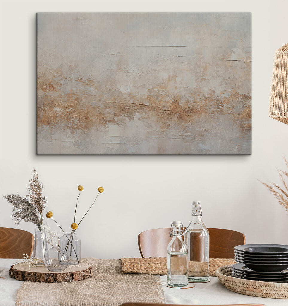 A white and brown wall