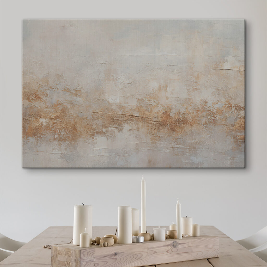 A white and brown wall