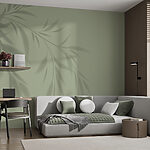 Fototapet O umbră de o plantă pe un perete