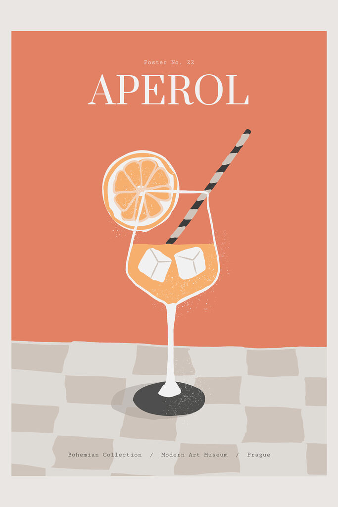 A poster of a drink