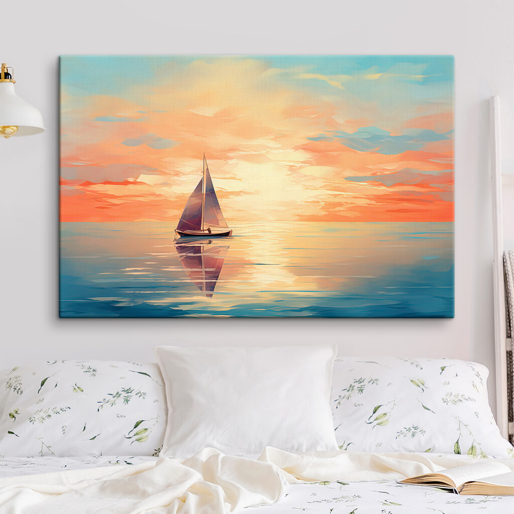 A sailboat on the water