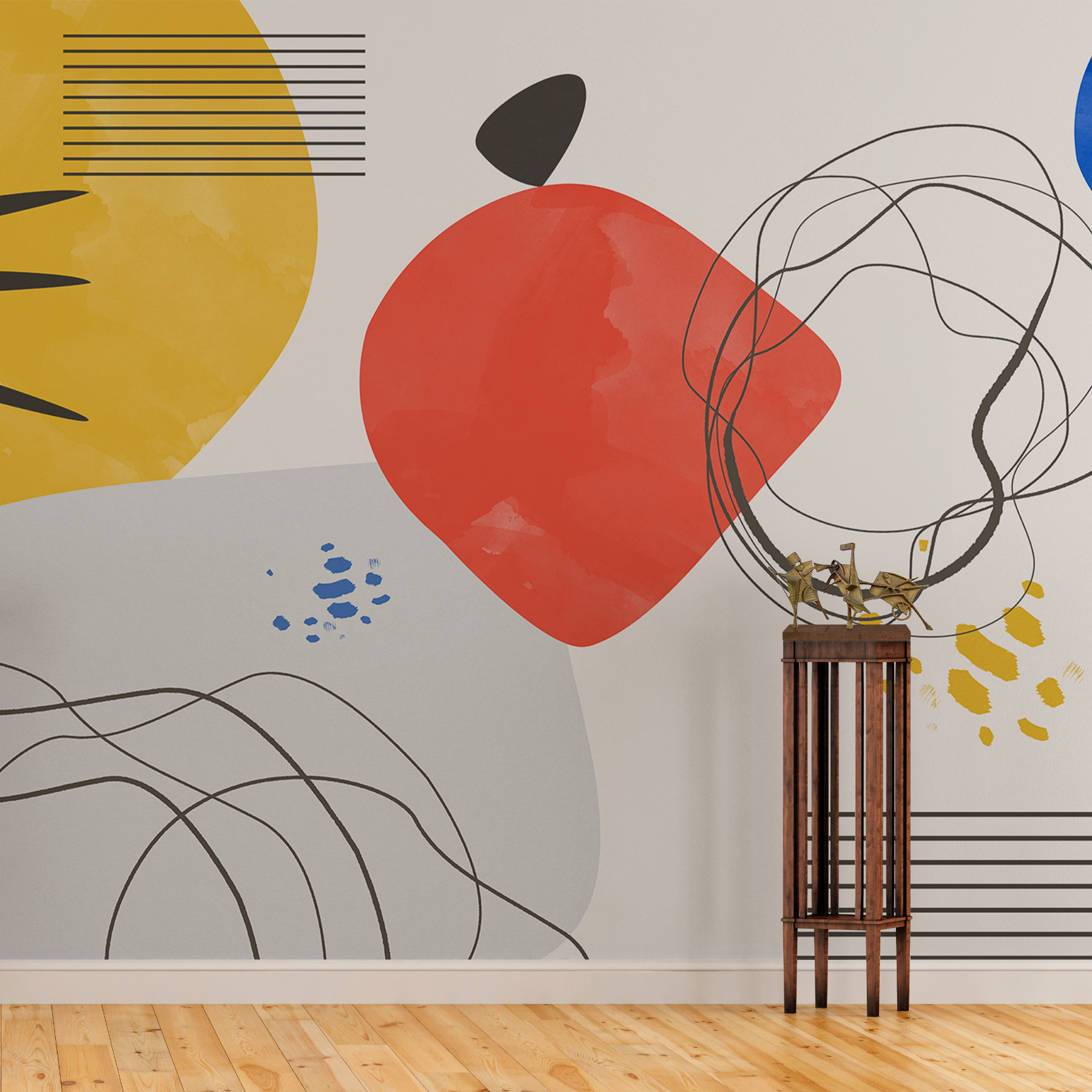 w00514pih1ms - O piesă de artă colorată cu linii și cercuri - tegory