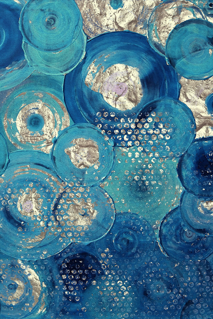 s01035p 683x1024 - O pictură în cerc albastru și argintiu - tegory