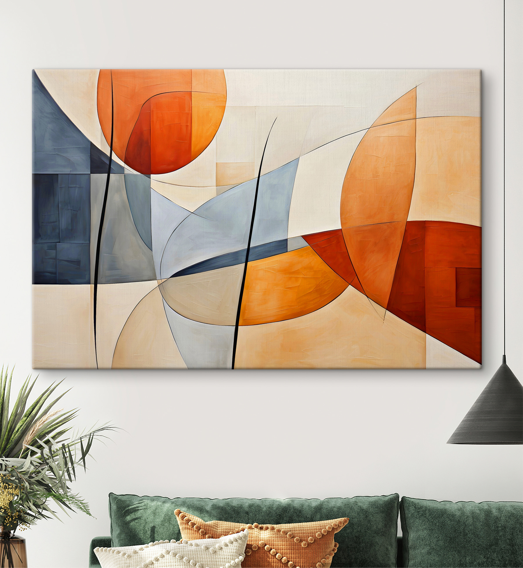 s37285pig111m - O pictură de cercuri și linii - tegory