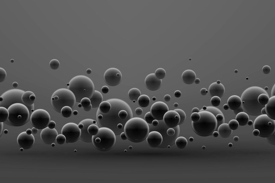 Un grup de bile negre Un grup de bile negre