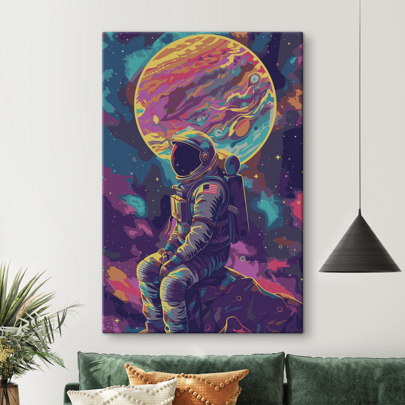 An astronaut in space