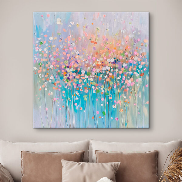 O pictură de flori pe un fundal albastru s38426pig1m 600x600 - O pictură de flori pe un fundal albastru