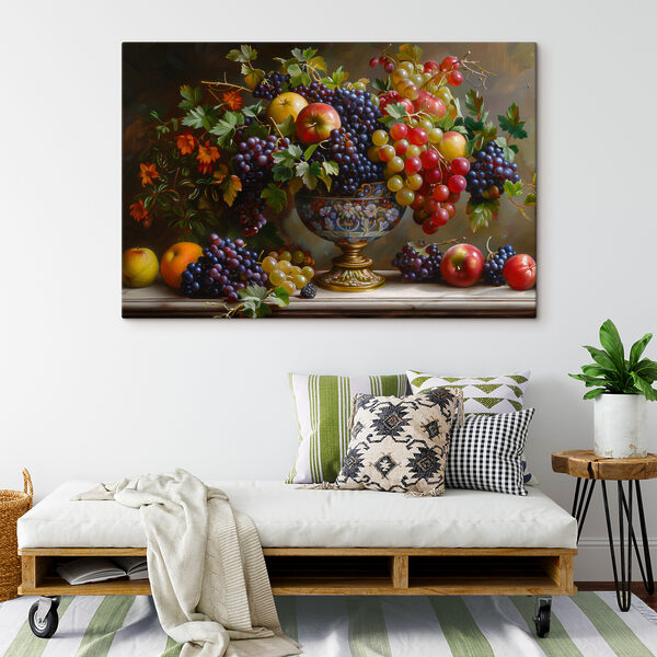 O pictură de fructe într-o vază s38468pig411m 600x600 - O pictură de fructe într-o vază
