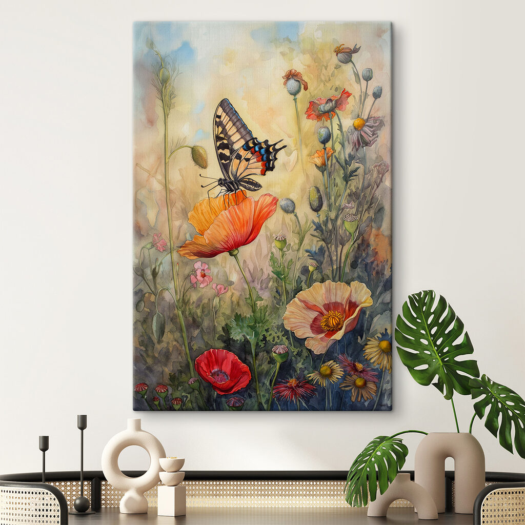 A butterfly on a flower