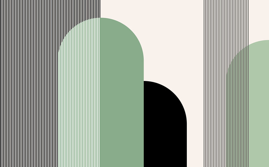 Un verde și negru forme geometrice