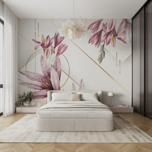 Flori elegante de liliac, afișare artistică Flori elegante de liliac, afișare artistică