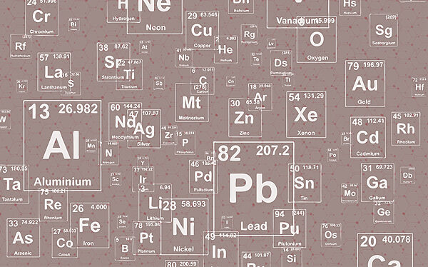 Un model de elemente de tabel periodic alb și negru Un model de elemente de tabel periodic alb și negru